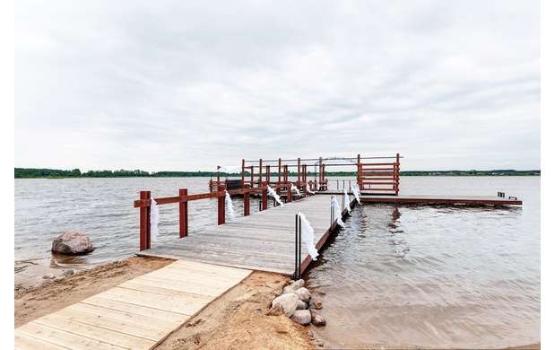 Swimming in Losha lake in summer season is a healthy pleasure.